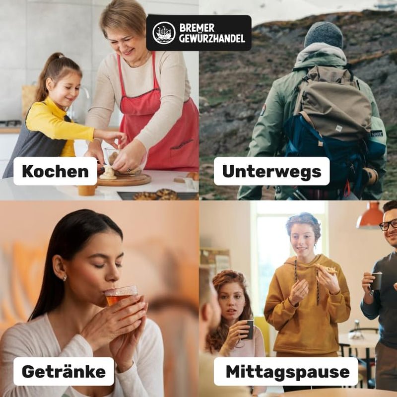 Bremer Gewürzhandel ingefær, stykker af tørret frugt krydret, aromatisk, krydret, usulfuriseret, 1 kg Dehydrerede produkter Naty Shop
