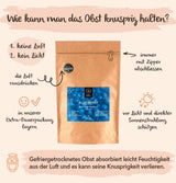 BRIX Frysetørrede blåbær | Naturlige blåbær, tørret 95 g | Great Taste Award for tørrede tranebær | Ikke-GMO, glutenfri, veganske, tilbageholdte vitaminer Naty Shop dehydrerede produkter