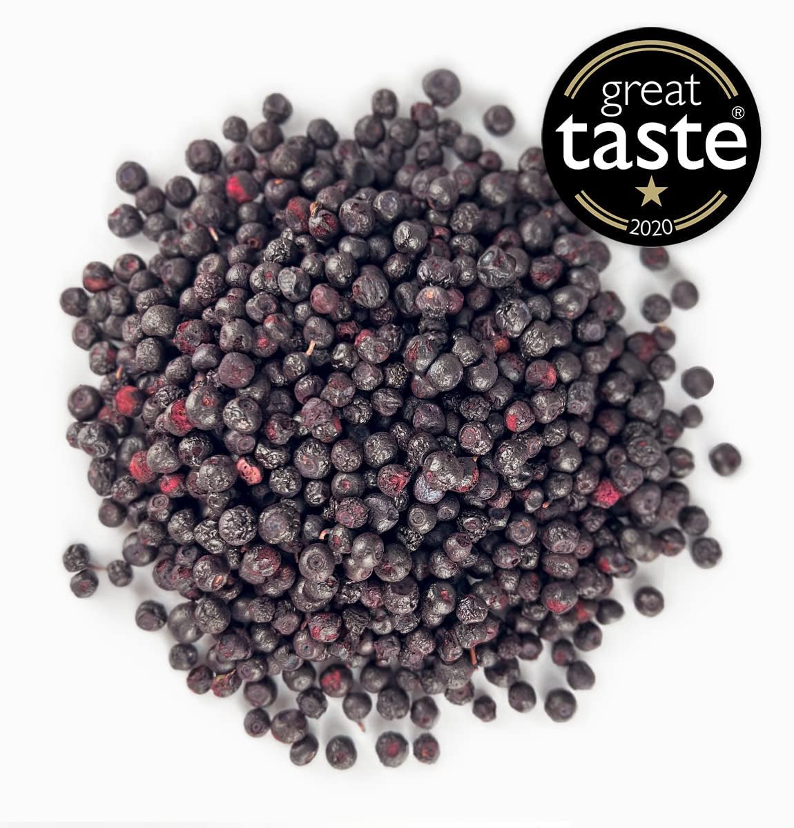 BRIX Frysetørrede blåbær | Naturlige blåbær, tørret 95 g | Great Taste Award for tørrede tranebær | Ikke-GMO, glutenfri, veganske, tilbageholdte vitaminer Naty Shop dehydrerede produkter