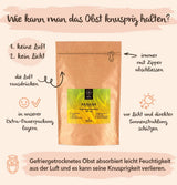 BRIX frysetørrede bananer | Naturlige bananer, tørrede 140 g | Great Taste Award for tørret frugt, tørret | Ikke-GMO, glutenfri, vegansk, konserverede vitaminer Naty Shop Dehydrerede produkter
