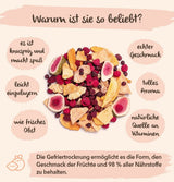 Brix Frysetørret Frugt Fantastic Four (80g) - Pris god smag, lækker og sund snack, tør sprød, rig på vitaminer Naty Shop dehydrerede produkter
