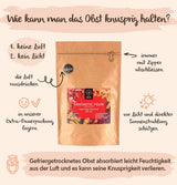 Brix Frysetørret Frugt Fantastic Four (80g) - Pris god smag, lækker og sund snack, tør sprød, rig på vitaminer Naty Shop dehydrerede produkter
