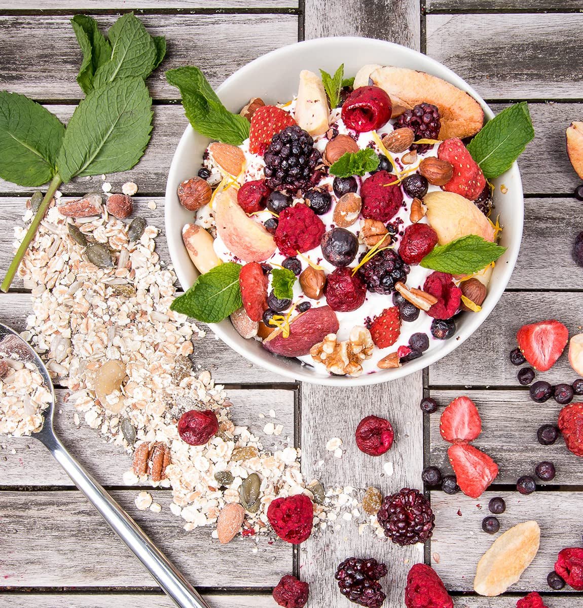 BRIX frysetørrede frugter | Naturlig blanding af tørrede frugter 115g | Great Taste Award for tørret frugt | Ikke-GMO, glutenfri, veganske, tilbageholdte vitaminer Naty Shop dehydrerede produkter