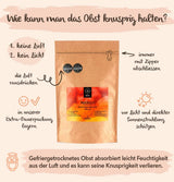 BRIX Frysetørret Mango | Naturlige, tørrede mangoskiver 95 g | Great Taste Award tørret frugt, frysetørret mango | Ikke-GMO, glutenfri, veganske, tilbageholdte vitaminer Naty Shop dehydrerede produkter