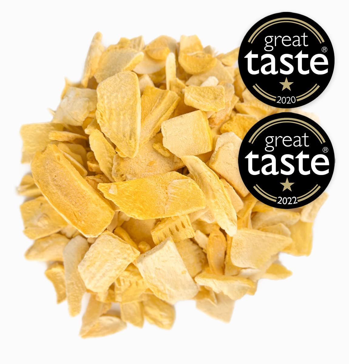 BRIX Frysetørret Mango | Naturlige, tørrede mangoskiver 95 g | Great Taste Award tørret frugt, frysetørret mango | Ikke-GMO, glutenfri, veganske, tilbageholdte vitaminer Naty Shop dehydrerede produkter