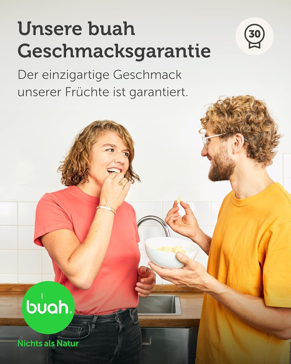 BUAH® tørrede kokoschips | Økologiske kokoschips, snack, müsli og bagning af kokoschips | Ideel erstatning for slik | Vegansk og uden tilsat sukker | 400g Naty Shop dehydrerede produkter