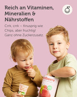 BUAH® Frysetørret frugtblanding | kirsebær, jordbær, røde og solbær frysetørrede uden tilsat sukker | 100% frugt | vegansk, glutenfri, laktosefri (128g) Naty Shop dehydrerede produkter