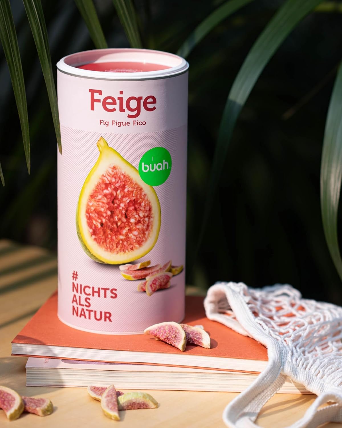 BUAH® Frysetørrede figner | Figenchips Som snack, til müsli og desserter | Ideel erstatning for slik | Vegansk og uden tilsat sukker | 220g Naty Shop dehydrerede produkter
