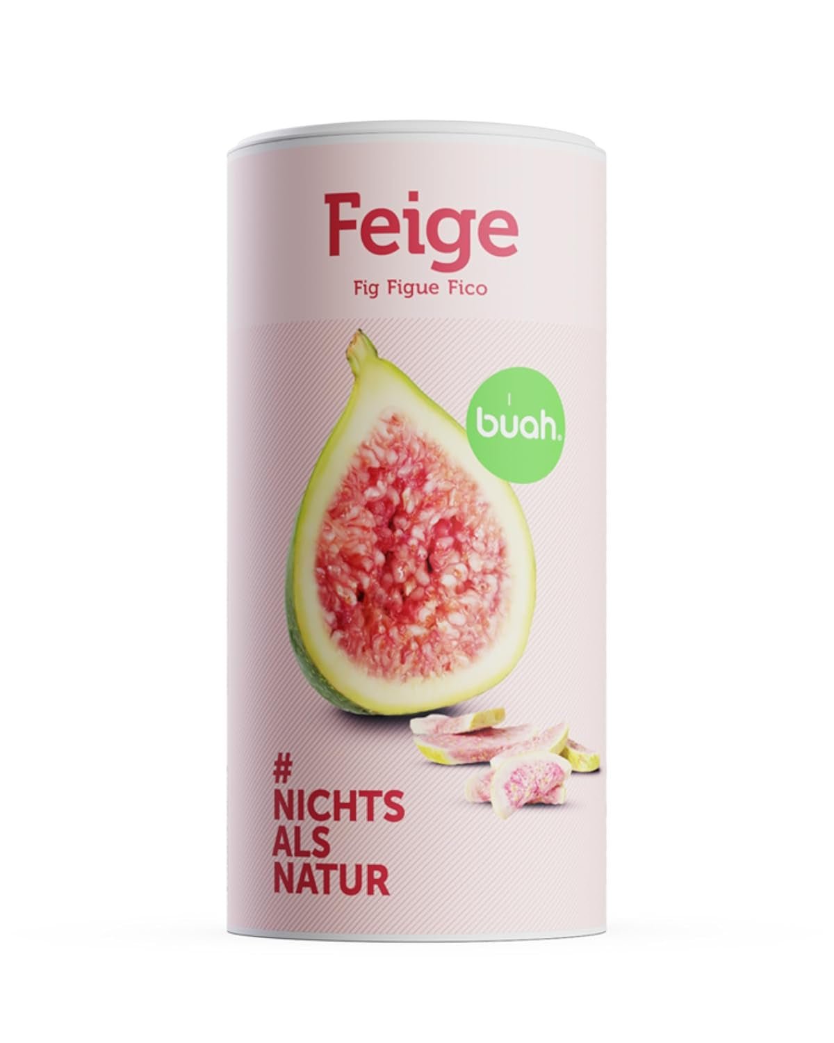 BUAH® Frysetørrede figner | Figenchips Som snack, til müsli og desserter | Ideel erstatning for slik | Vegansk og uden tilsat sukker | 220g Naty Shop dehydrerede produkter 220G (1 pakke)