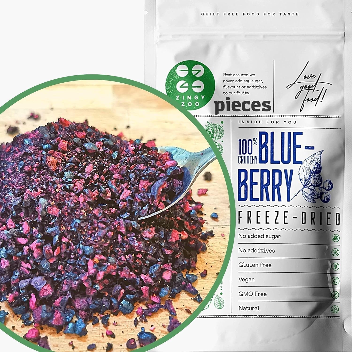 Tørrede tranebærstykker | 100% Vaccinium Myrtillus frysetørrede vilde blåbær | Wild Blueberry Pulver Blåbær Frugt Pulver Frysetørret Frysetørret Tørrede Blåbær Dehydrerede Produkter Naty Shop Standardtitel