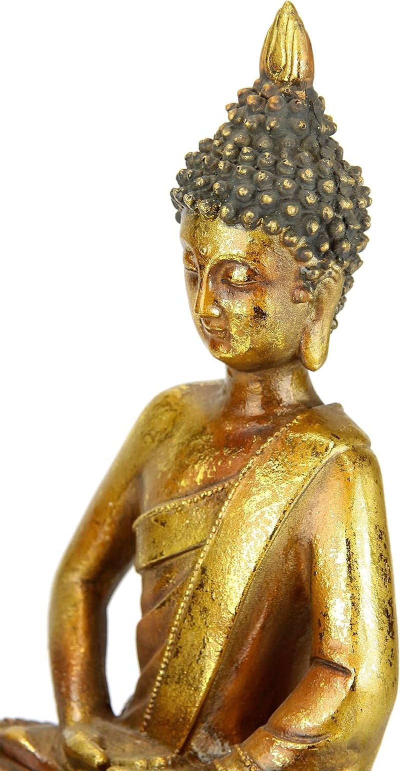 Buddha figur meditere siddende statue figurer skulptur buste statue ornament Buddha figur Feng Shui dekoration haveterrasse balkon dekoration Buddha statue boligtilbehør Buddha skulptur havefigur Statuetter og skulpturer Naty Shop