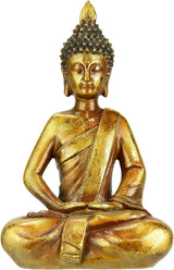 Buddha figur meditere siddende statue figurer skulptur buste statue ornament Buddha figur Feng Shui dekoration haveterrasse balkon dekoration Buddha statue boligtilbehør Buddha skulptur havefigur Statuetter og skulpturer Naty Shop Aur Asesarea