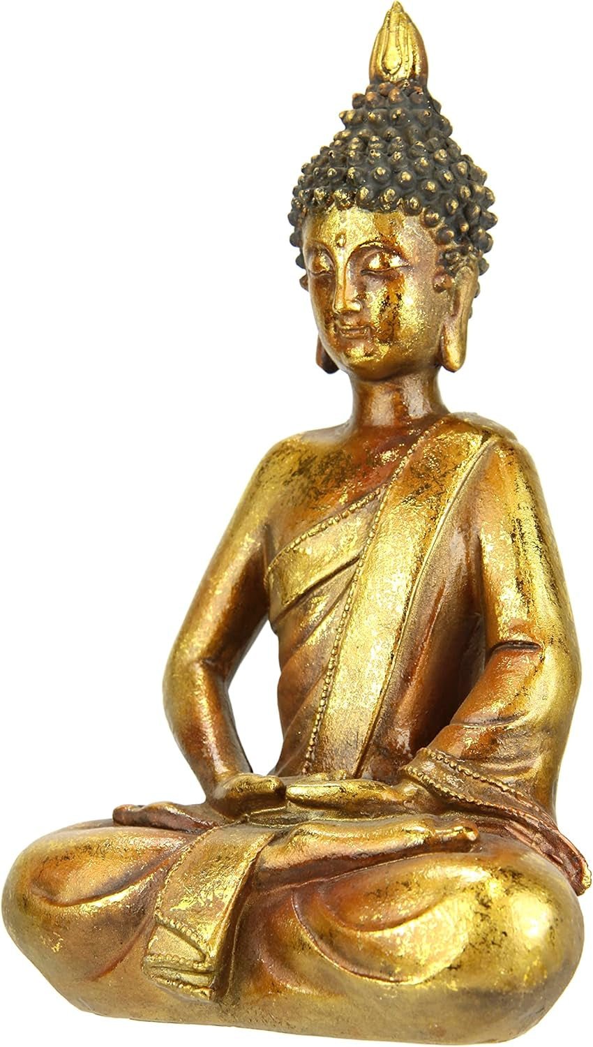 Buddha figur meditere siddende statue figurer skulptur buste statue ornament Buddha figur Feng Shui dekoration haveterrasse balkon dekoration Buddha statue boligtilbehør Buddha skulptur havefigur Statuetter og skulpturer Naty Shop