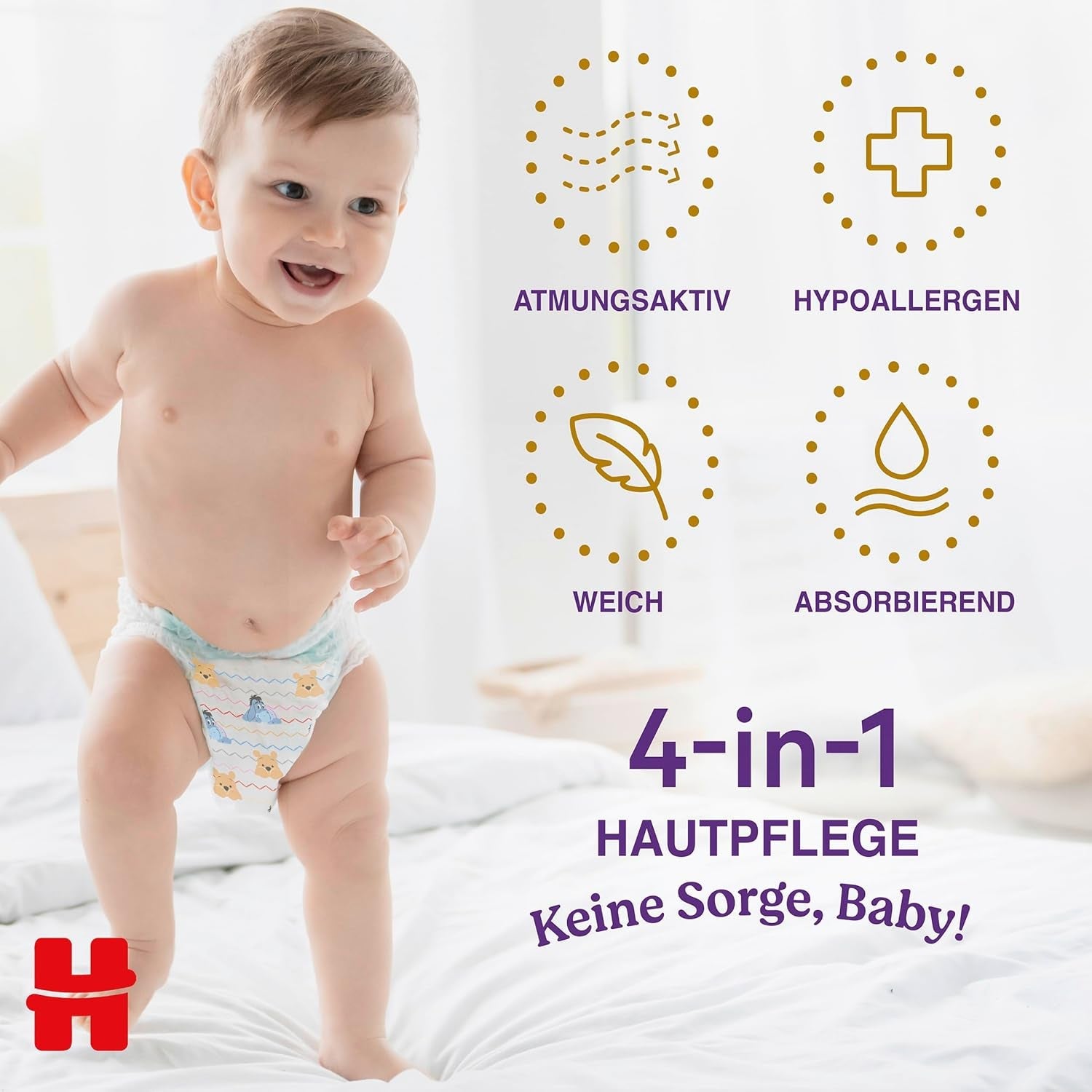 Huggies Extra Care Bukser Disney Design Størrelse 5 68 Bleer (2x34) Halvmåneders æske