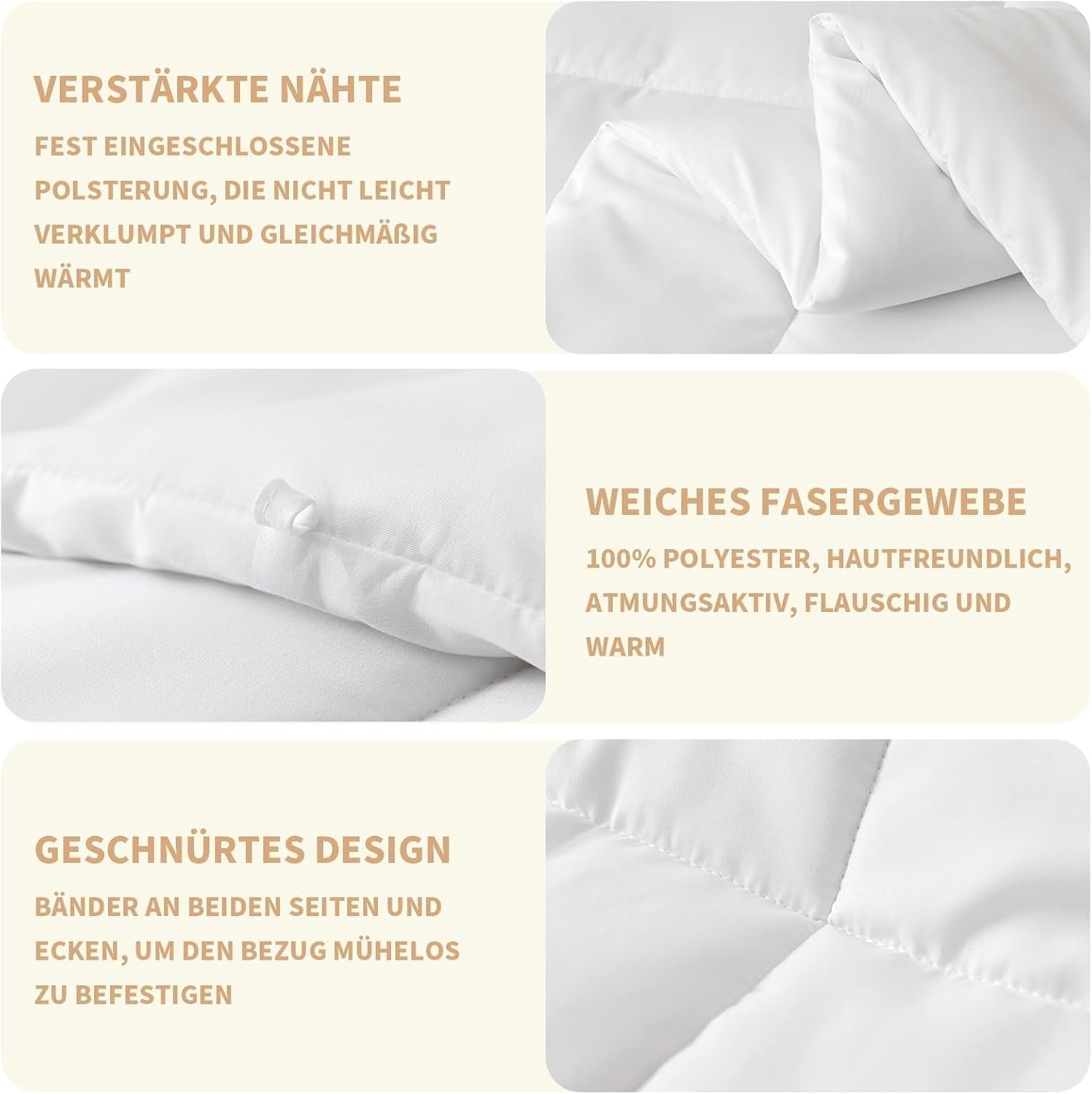 Good Nite Quilt All Seasons Quilt 155X220 Cm 4 Seasons Quilts Microfiber Quilt Four Seasons Quilt White (155X220 Cm) Quilts and Quilts Naty Shop