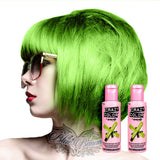 GO TOXIC UV semi-permanent hårfarvecreme 100 ml (1 pakke) Naty Shop Grøn hårfarve 50 Ml (2 pakke)