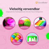 Goodbake Neonlebensmittelfarben 6 Farben Set – Intensiv Lebensmittelfarbe – Lebensmittelfarbpaste – Zum Einfärben Von Torten, Fondant, Buttercreme Uvm. – 100 % vegansk Naty Shop