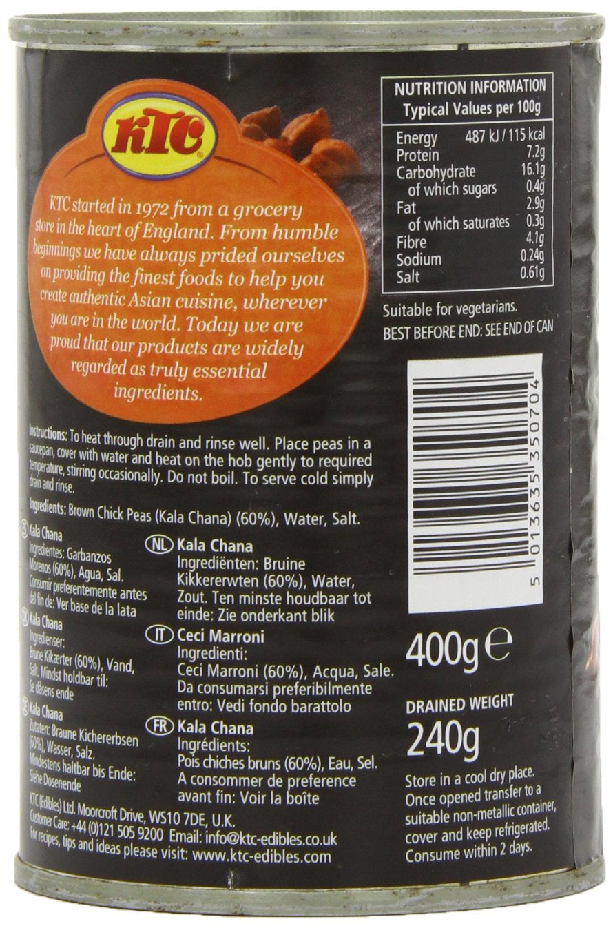 - Brune kikærter (på dåse), pakke med 12 stk (12 x 400 g)