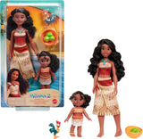 Mattel Disney Moana JBT41 Simea modedukke med ankeltilbehør 5 led og aftageligt tøj Filminspireret legetøj JBT41