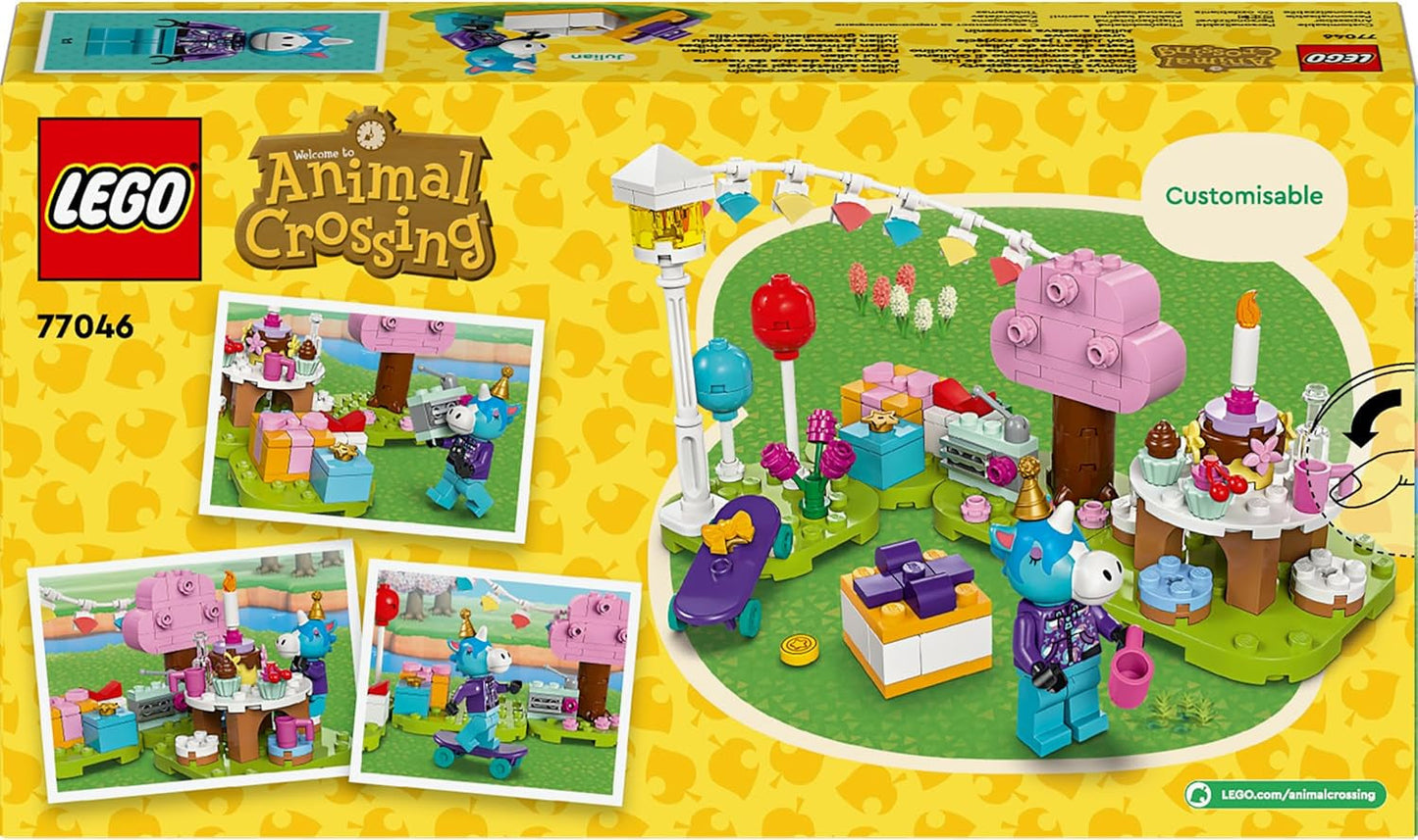 LEGO Animal Crossing Jimmys fødselsdagsfest Kreativt legetøj til børn videospil Heste Dyresæt Gave til piger og drenge 6 år 77046 Byggesæt Besuche den LEGO-Store