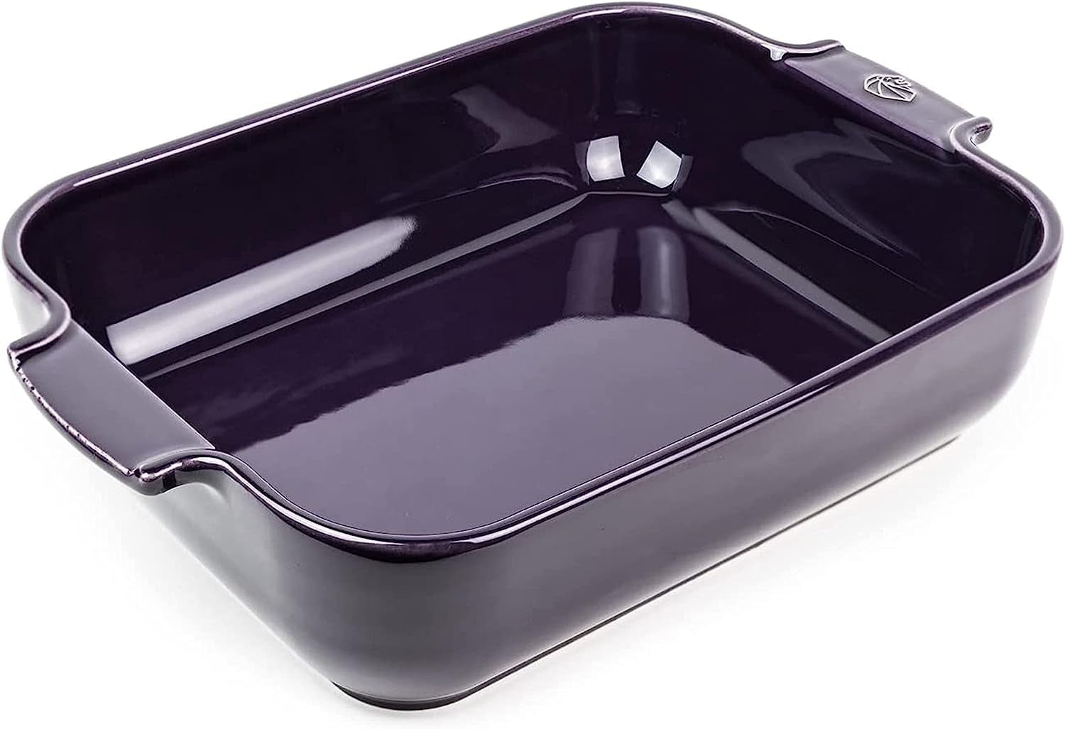 Peugeot Appolia Rechteckige Auflaufform Mit Griffen, Keramik, Schiefer / Grau, 7,2X31X21,7 Cm, Fassungsvermögen: Ca. 2 L, 60060 Forme og bageplader Naty Shop Auberginefarben