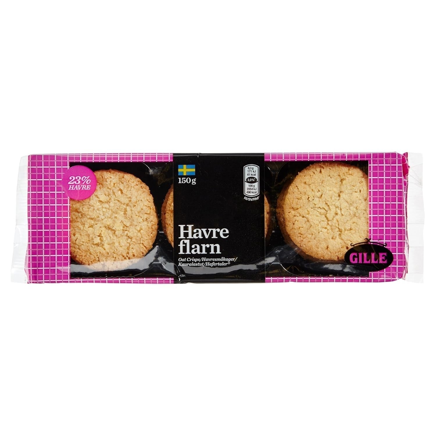 Gille svenske havrekiks, 150 g (1 pakke)