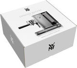 WMF Lumero espressomaskine, portafilter, 1400 watt, portafilter, 3 indsatser, til 1-2 espressokopper, inklusive til kapsler, 15 bar, kopholder, mælkeskummer, mat rustfrit stål