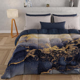 PETTI Artigiani Italiani - Vinterdyne, Vinterdyne, Enkel quilt, Dobbeltsidet, monofarvet og digitalt tryk, 100% hypoallergen mikrofiber, Made in Italy