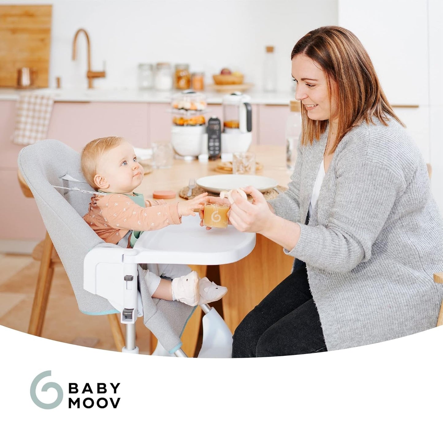 Babymoov ISY BOWLS babymadsbeholdere lavet af robust, temperaturbestandigt glas - til opbevaring/frysning af babymad, 6x 250ml + 3x 120ml Madopbevaringsbokse Naty Shop