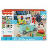 Fisher-Price - Laugh and Learn Camper 3-i-1 Baby Push Toy og Musik Aktivitetscenter Baby Legetøj 9-36 måneder HCK51 Baby Legetøj Naty Shop