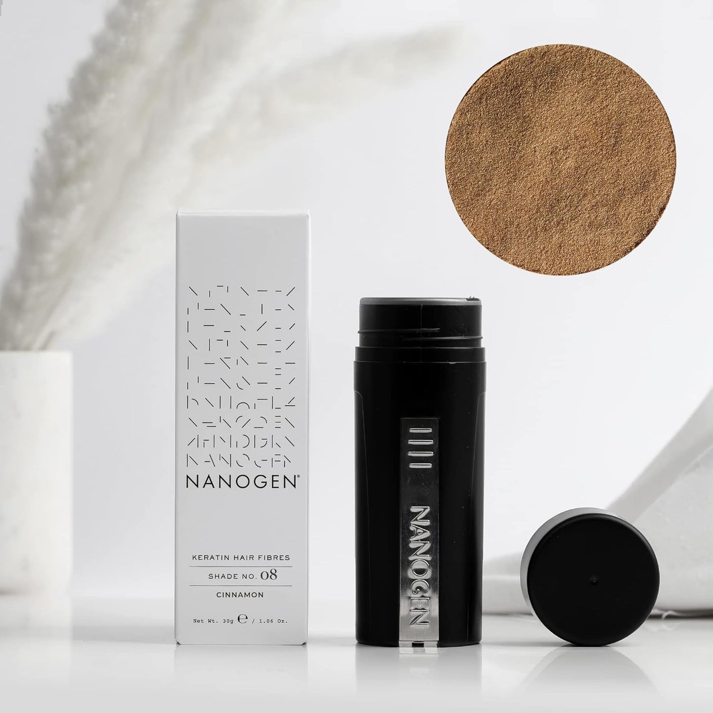 Hårfortykkelsesfibre Kanel 30G Hårpleje Naty Shop
