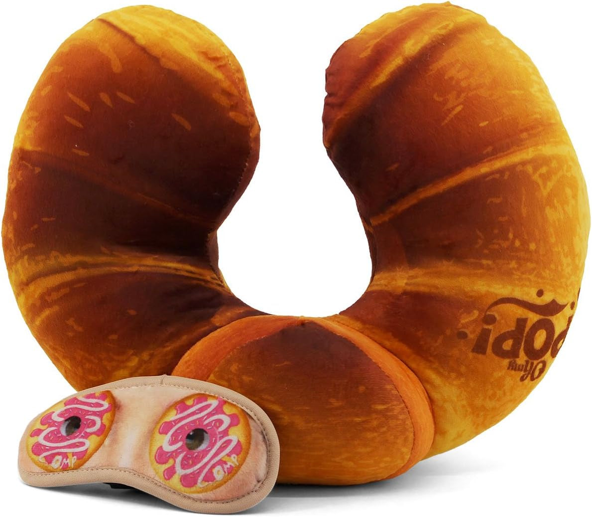 Croissant nakkepude og sovemaske, Orange Naty Shop rejsepuder
