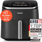 Kosori Turboblaze Hot Air Fryer Airfryer, 9-i-1, 6 liter, lydløs Naty Shop Appliances Mørkegrå Turboblaze