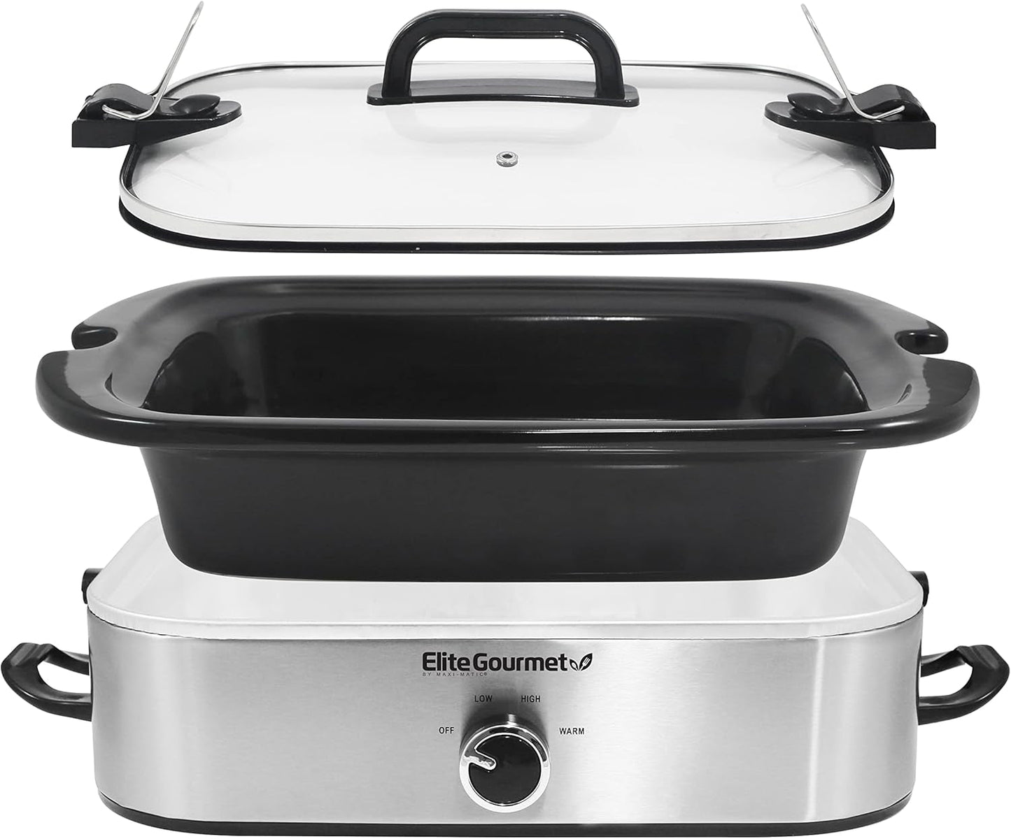 MST-5240SS Slow cooker, 3,3 liter, Rustfrit stål Slow Cooker Naty Shop