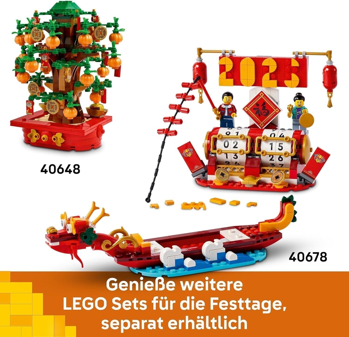 LEGO Hunchback Chestnut, Byggesæt til 9 år, Månenytårsgave til drenge og piger, Rollespilssæt, Festpynt, Hjemdekorationer, Bordpynt 40648 Byggesæt Besuche den LEGO-Store