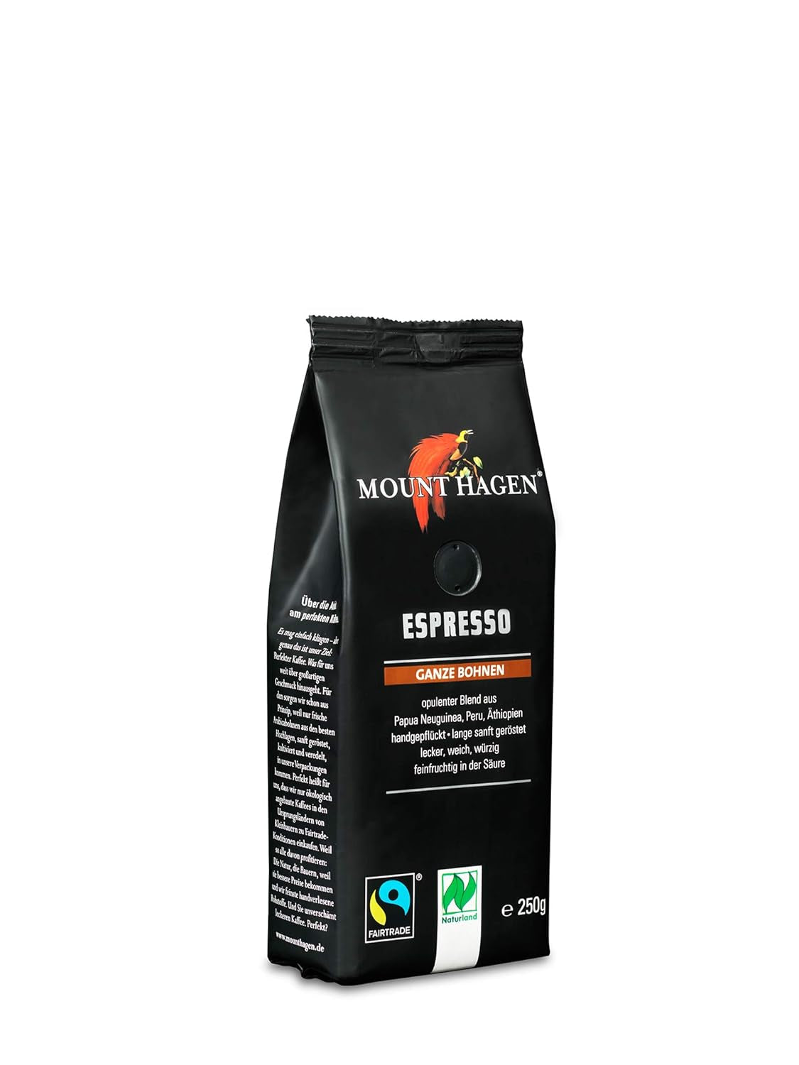 FT Naturland økologisk espresso, 250 g hele bønner