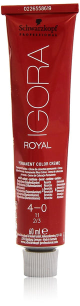 Schwarzkopf IGORA Royal Premium Hårfarve 4-0 medium brun, 1 pakke (1 x 60 g) Hårfarve Naty Shop Standard titel
