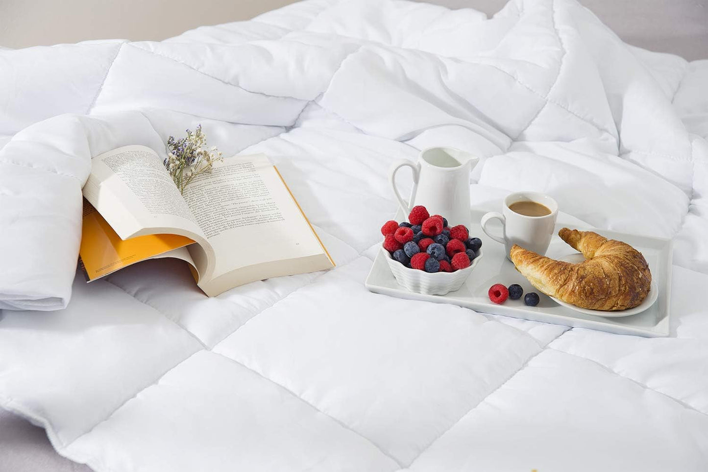 Dyne 200X200 Cm Sommerdyne Oekotex 100 mikrofiber vaskbar hvid quilt Dyner og dyner Naty Shop