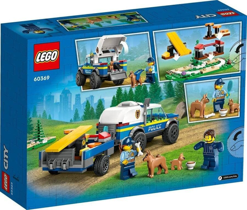 LEGO 60369 City Mobil politihundetræning, legetøjspolitibil med trailer, hunde- og hvalpefigurer, dyresæt til børn 5+ år Byggesæt Besuche den LEGO-Store