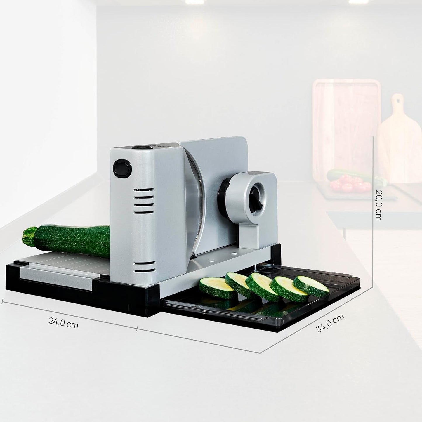 Ritter Icaro 7, multifunktionel elektrisk skæremaskine Rasnite og Slicers Naty Shop