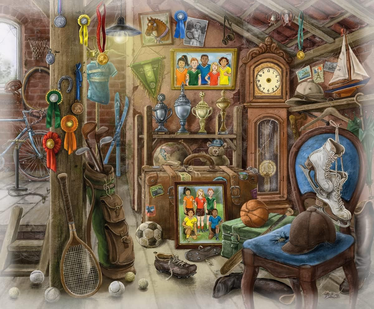 Ravensburger EXIT Puzzle - The Ghostly Manor House - 6X 99-delt puslespil til puslespil-elskende voksne og børn fra 10 år og opefter Puzzle Naty Shop