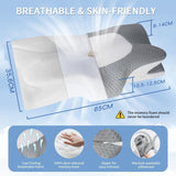 IDEA Pude Memory Foam Pude, Ergonomisk Pude Ortopædisk Pude Nakkesmerter, Sovepude til Side Ryg og Mavesmerter, Nakkepude Anti Snorke Pude til Voksne Cervikal Ortopædiske Puder Naty Shop