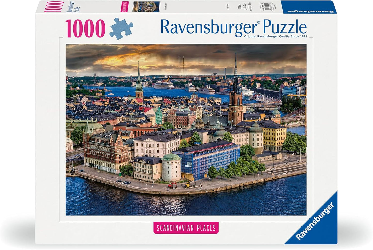 Ravensburger Puzzle Scandinavian Places 12000114 - Stockholm, Sverige - 1000 brikker puslespil til voksne og børn over 14 år Puzzle Naty Shop