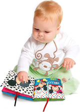 Clementoni 17721 Disney Baby - stofbog, alsidigt babyrejselegetøj, knitrende og knirkende billedbog til nyfødte fra 0 måneder Babylegetøj Naty Shop