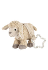 Sterntaler Flocke Fåelegetøjsvedhæng - Blødt stof Klapvognslegetøj - Babyhængelegetøj - Sandfarve Stjerneformet ophæng Legebuevedhæng Bebe Toys Naty Shop