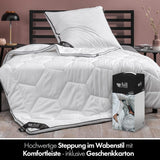All Seasons Quilt 135X200 - Letvægts 135X200 Quilt - Åndbar og vaskbar og 100 % vegansk - Klima Mesh Quilt og komfortbånd til at sove - 800G Fyldning dyner og dyner Naty Shop