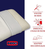 Pude, Ergonomisk, Vegetabilsk, 45 X 70 Cm, Hukommelsesform, Rektangulær, 100 % MDF-fyld, Bomuldsbund, Polyesterbetræk - Ricinusolie Naty Shop Standardpuder