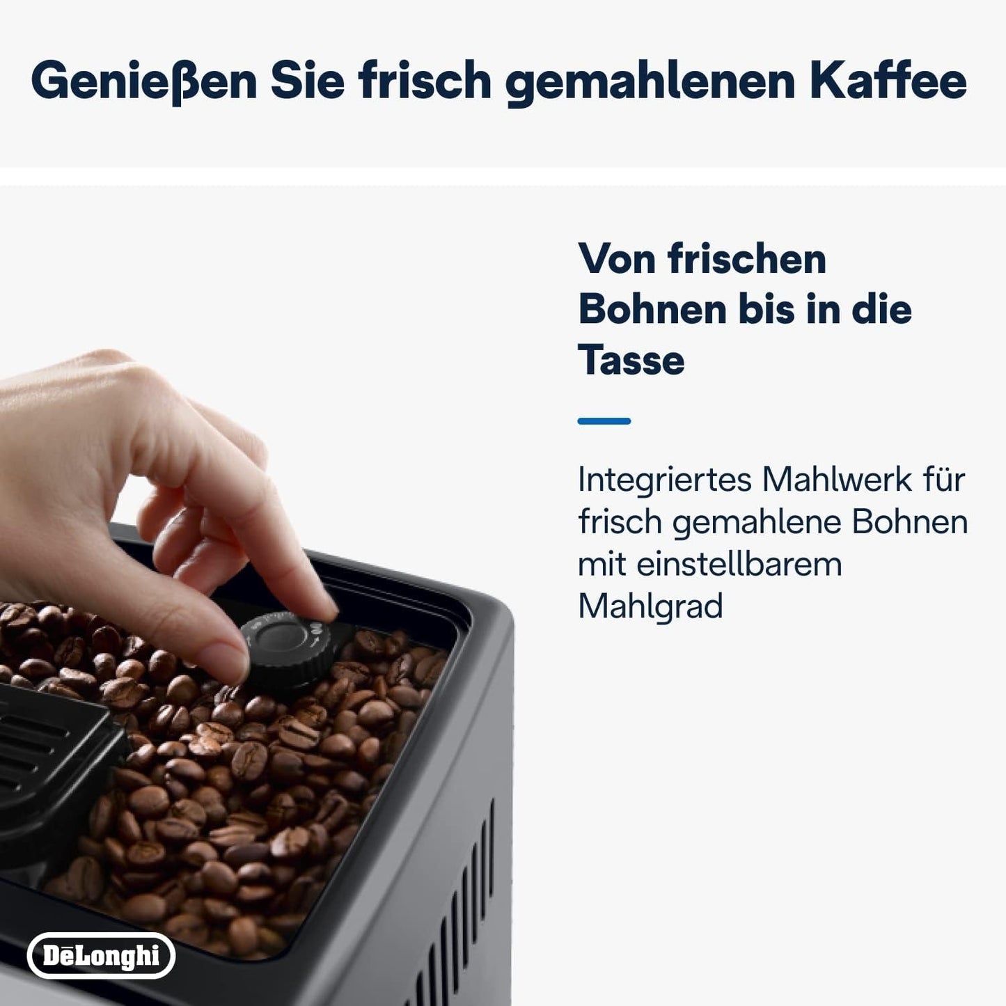De'Longhi Dinamica Plus ECAM 370.70.B Fuldautomatisk espressomaskine med LatteCrema mælke-, cappuccino- og espressosystem, 3,5 tommer TFT farveberøringsskærm og appkontrol, kaffefunktion, sort