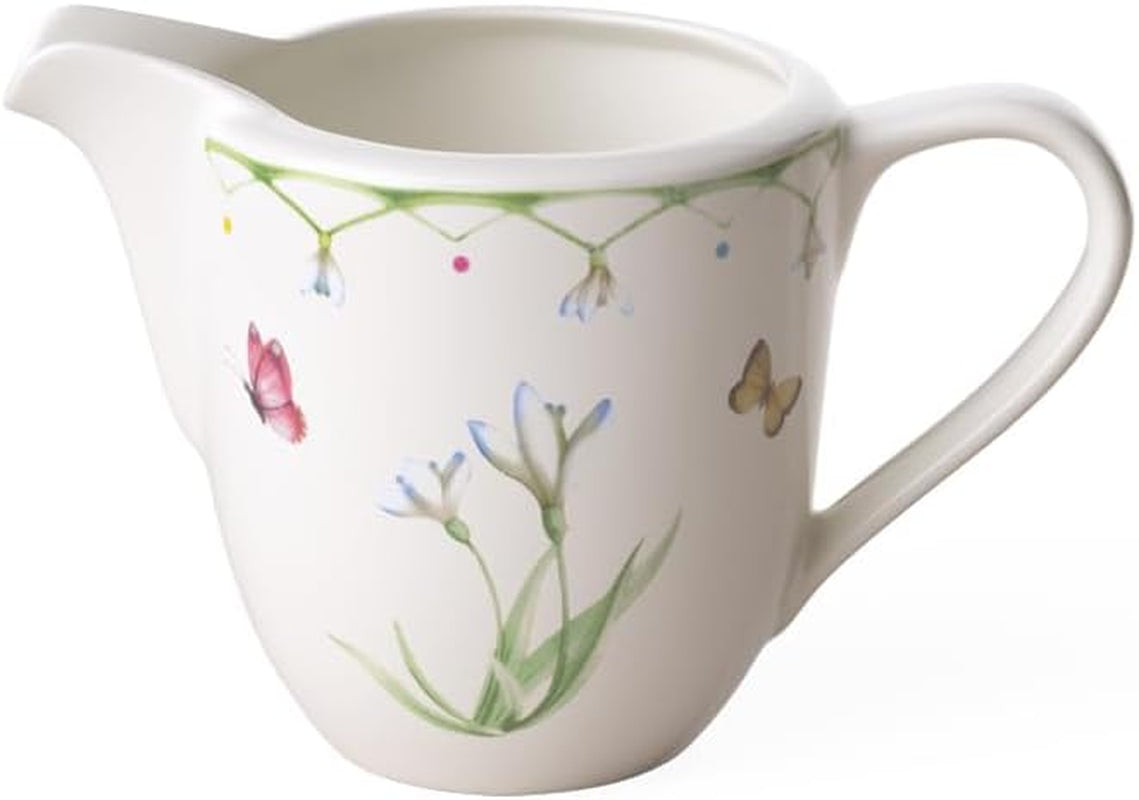 Villeroy & Boch Mælkekrus Farverigt forår, 280 ml, Premium Porcelæn, Hvid/Flerfarvet