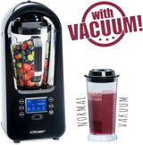 Cloer 6980 Vakuum Standmixer / 800 Watt / 21.000 U/Min. / Inkl. Vorratsbehälter/Vakuumventil/Automatikprogram/Eis-Crush-Funktion/Reinigungsfunktion/Schwarz, 1500 Milliliters Kitchen Naty Shop